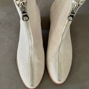 Anthropologie Matiko Zip Boots Booties Grey 8